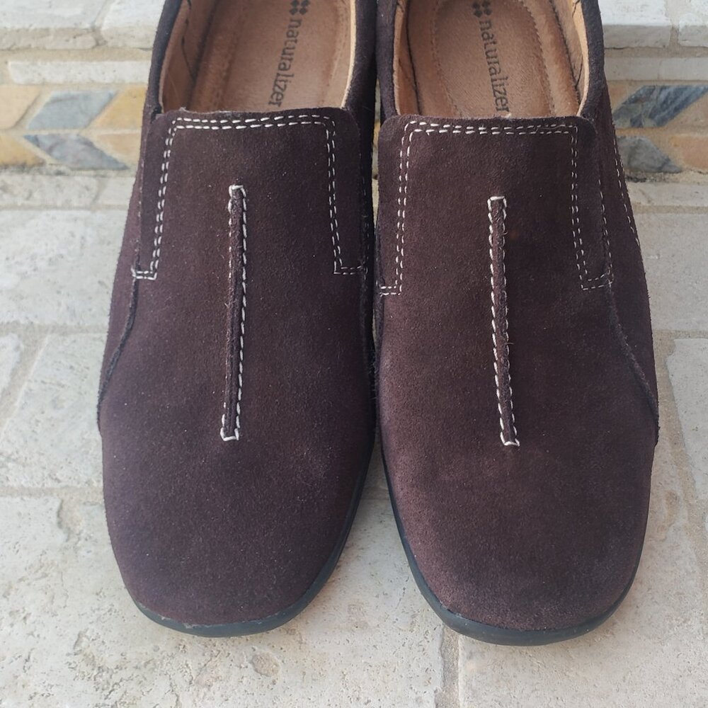 Brown Naturalizer Suede Casual Shoes Flats - Size 7 - Picture 2 of 8
